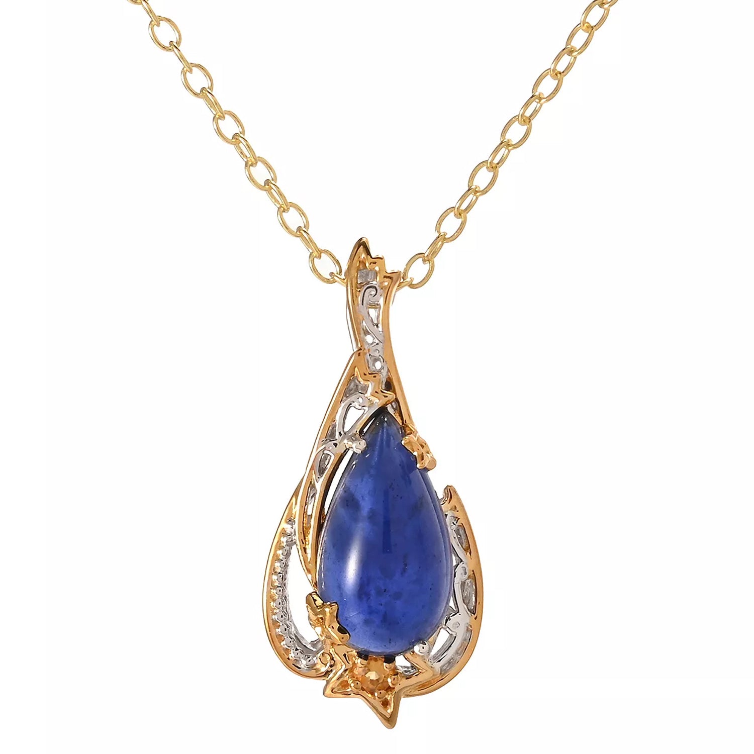 Gems en Vogue Sodalite & Citrine Shooting Star Pendant