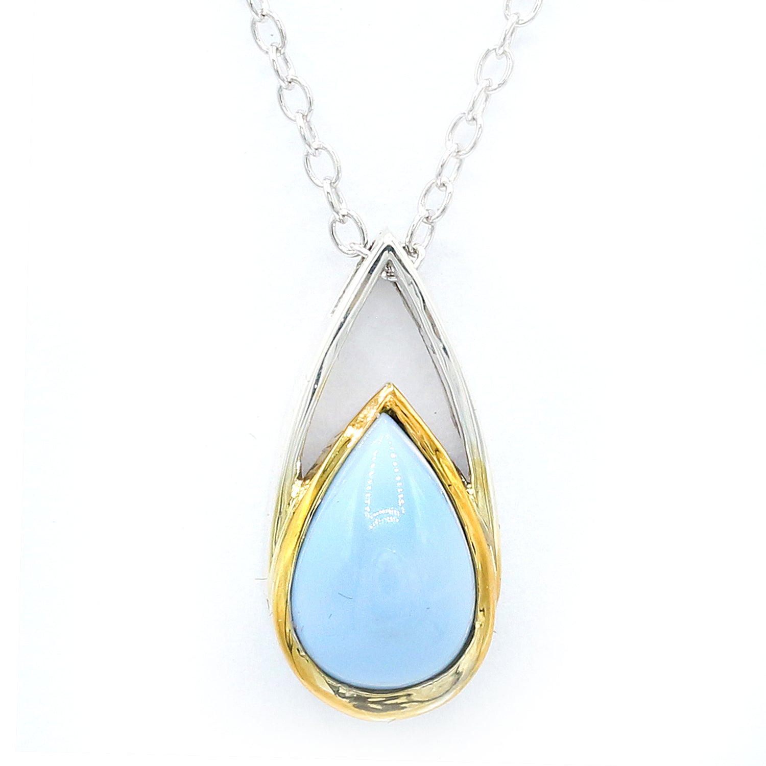 Michael's Originals One-of-a-kind Pear Blue Opal Pendant