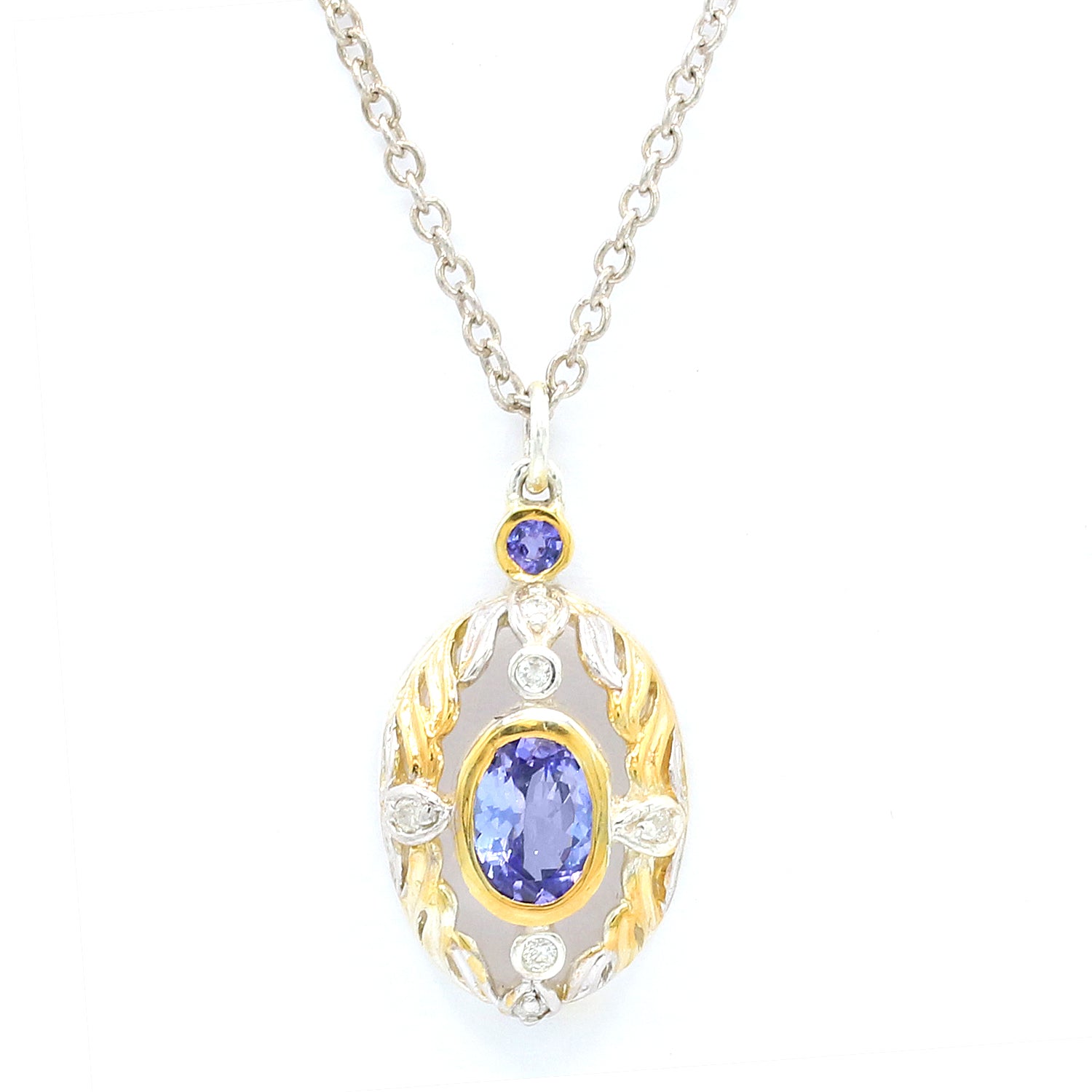 Michael's Originals One-of-a-kind 0.92ctw Tanzanite & Diamond Pendant