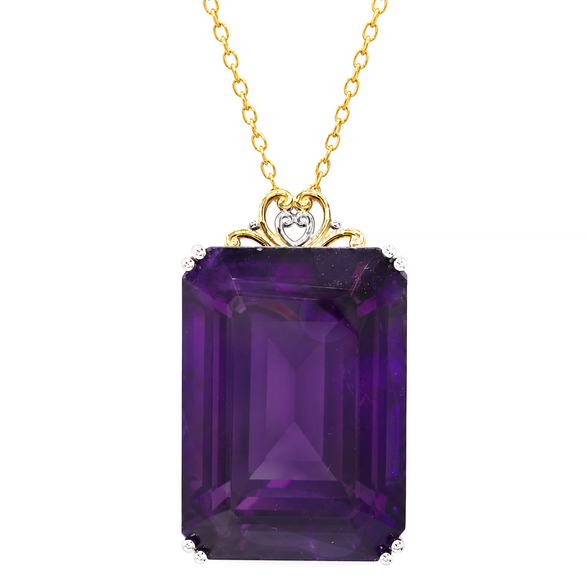 Pendentif en améthyste africaine de 11,15 carats Gems en Vogue