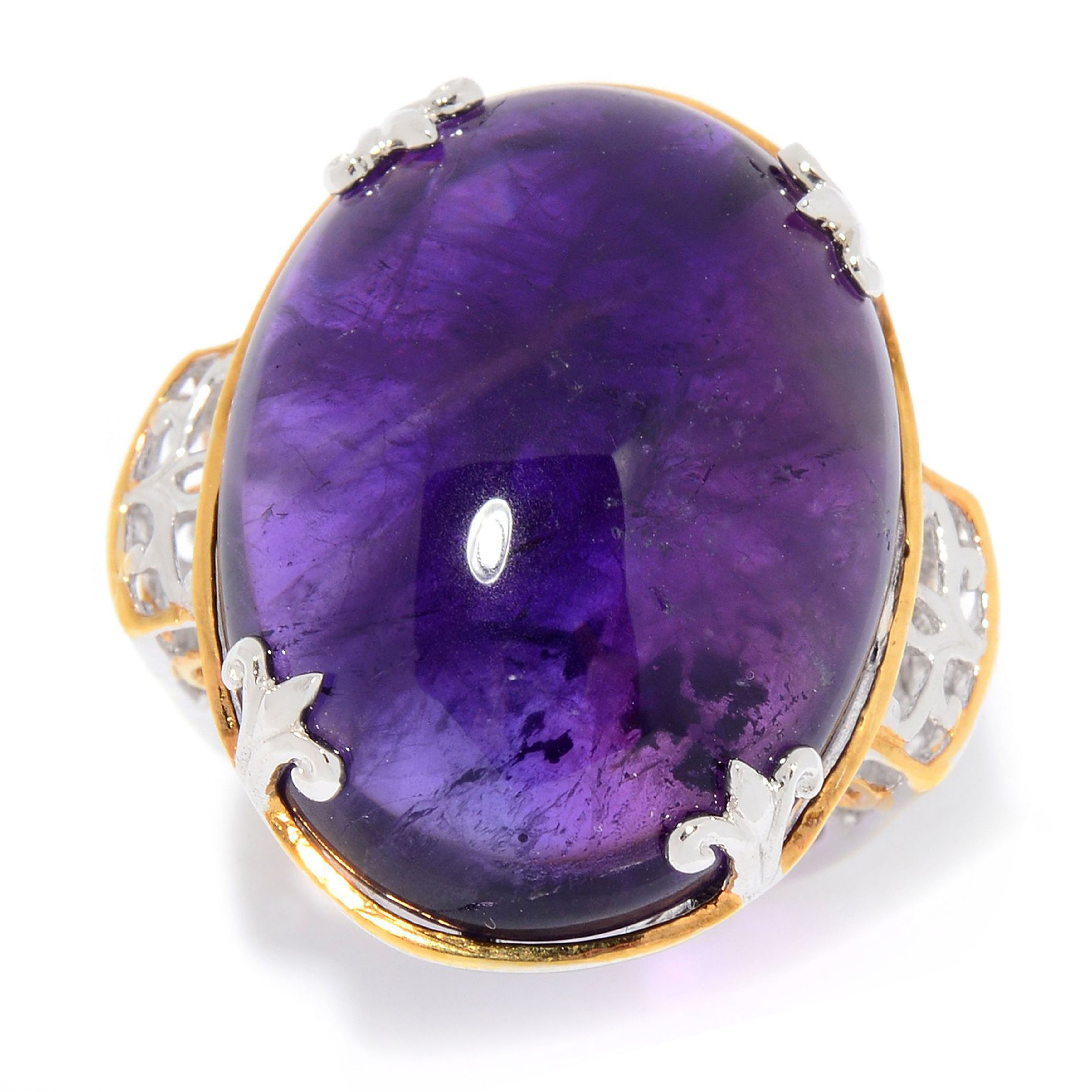 Gems en Vogue Pearshaped Amethyst Ring