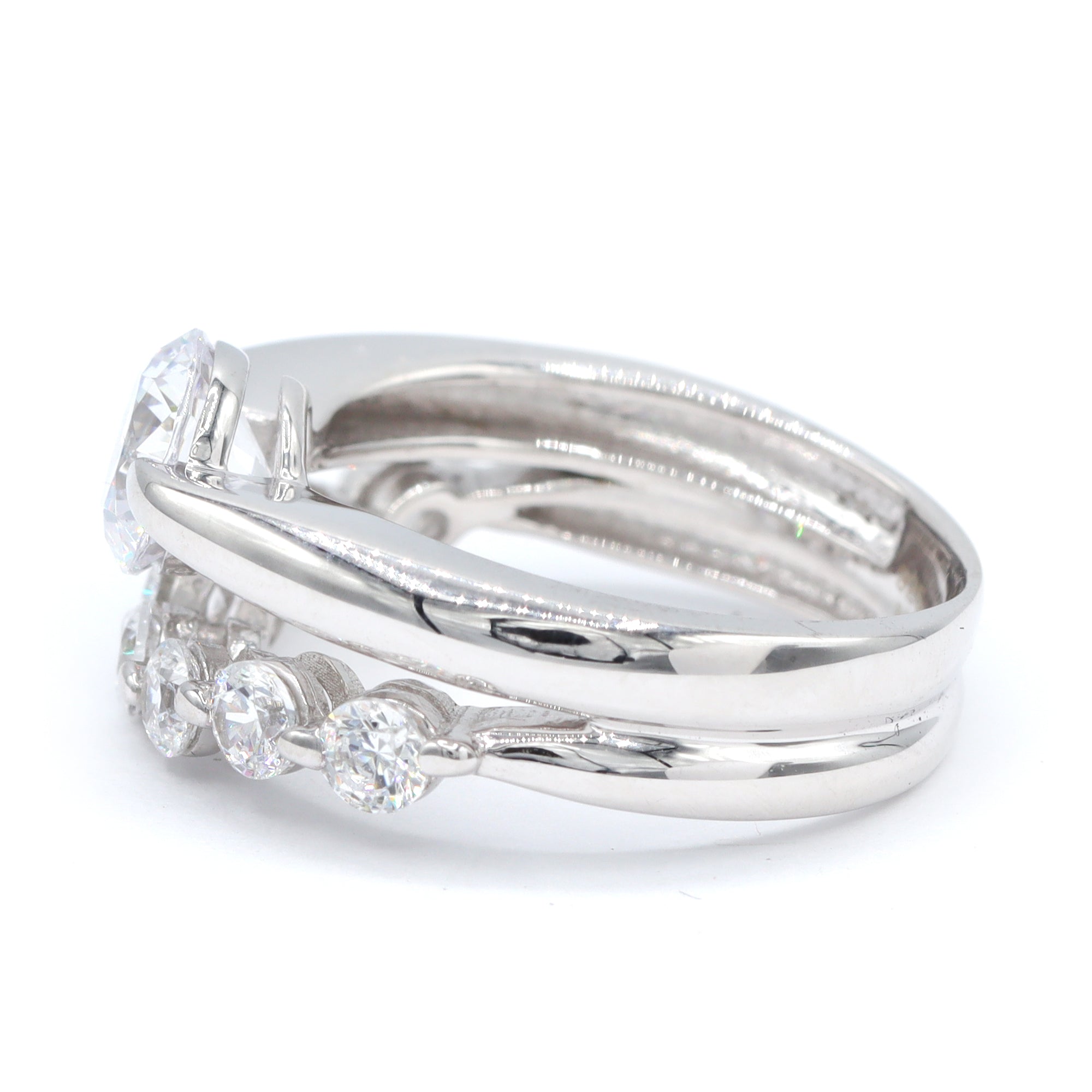 Signity Sterling Silver Cubic Zirconia Ring CANNOT BE RESIZED