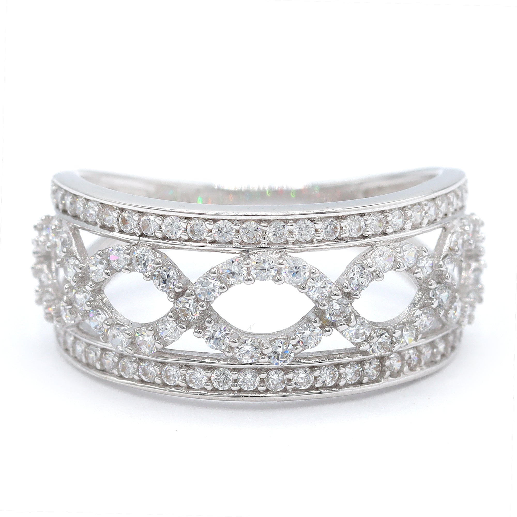 Signity Sterling Silver Cubic Zirconia Ring CANNOT BE RESIZED