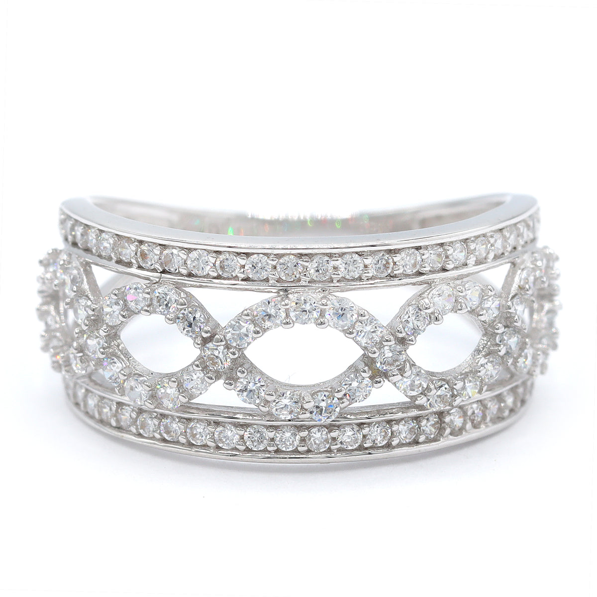 Signity Sterling Silver Cubic Zirconia Ring CANNOT BE RESIZED