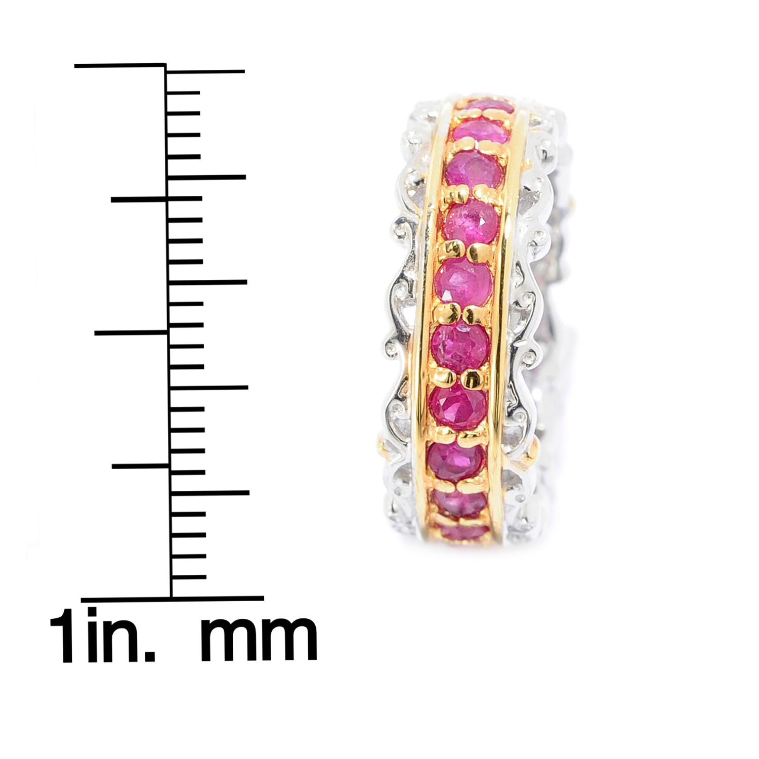 Gems en Vogue Precious Gemstone Eternity Band Ring