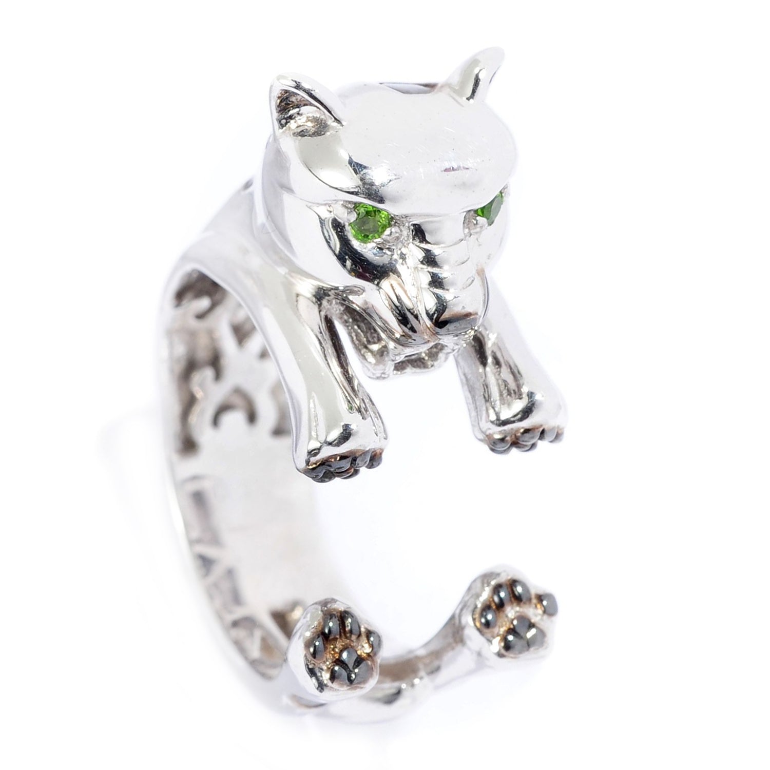 Gems en Vogue Chrome Diopside Panther Ring