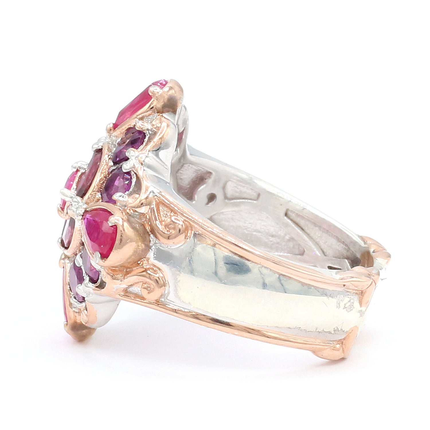 Gems en Vogue 2.66ctw Ruby & Multi Gemstones Ring