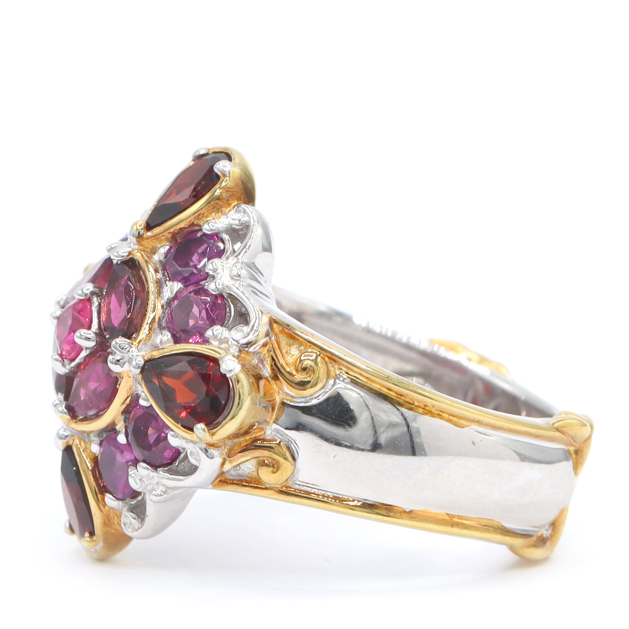 Bague Gems en Vogue en rubis et pierres précieuses multiples de 2,66 carats