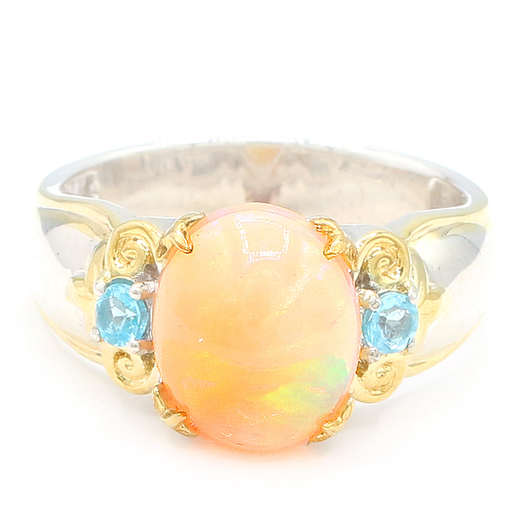 Gems en Vogue Ethiopian Opal & Apatite Ring