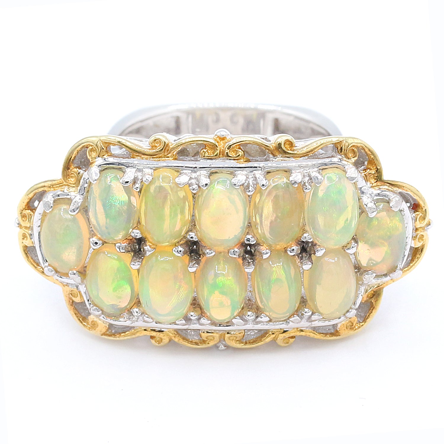 Gems en Vogue Ethiopian Opal Cluster Ring