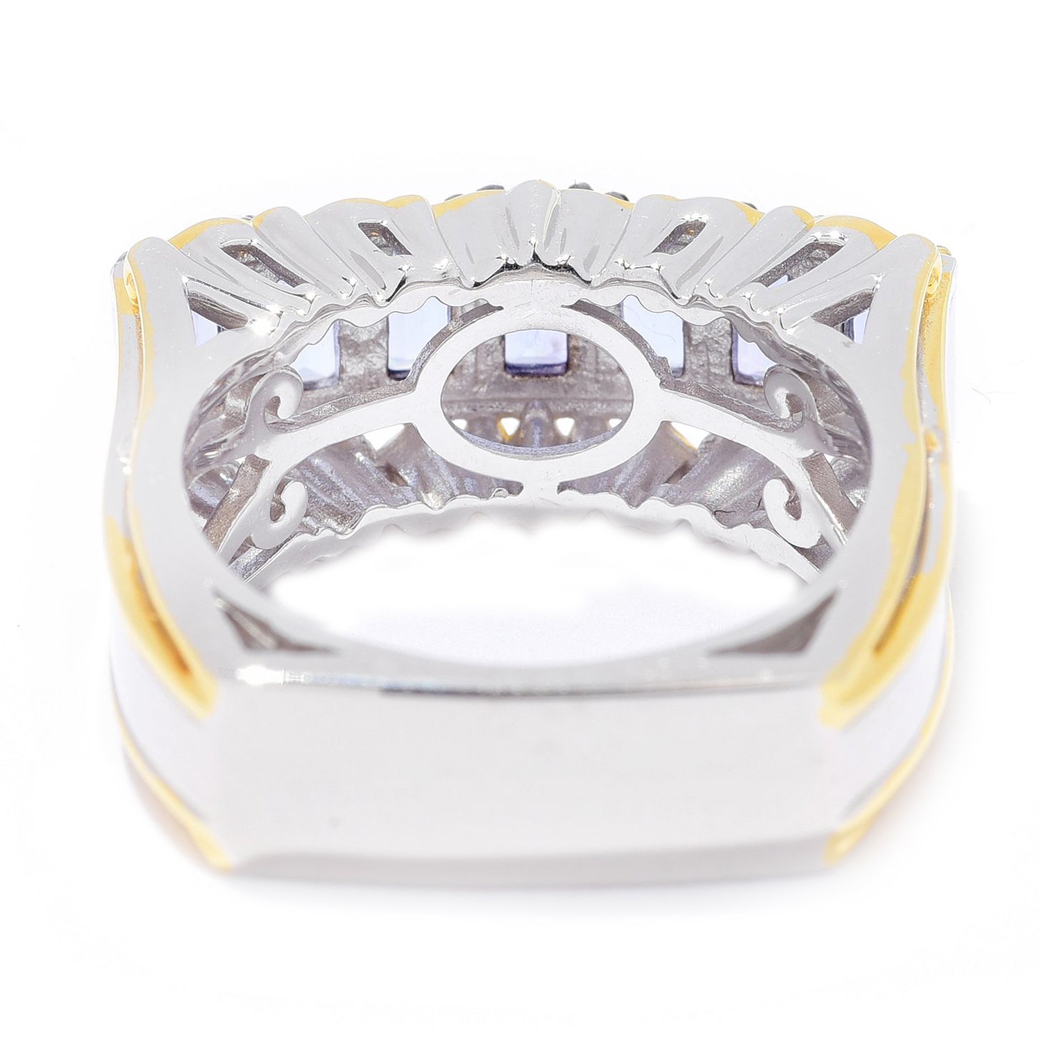 Gems en Vogue 1.94ctw Tanzanite Seven Stone Band Ring