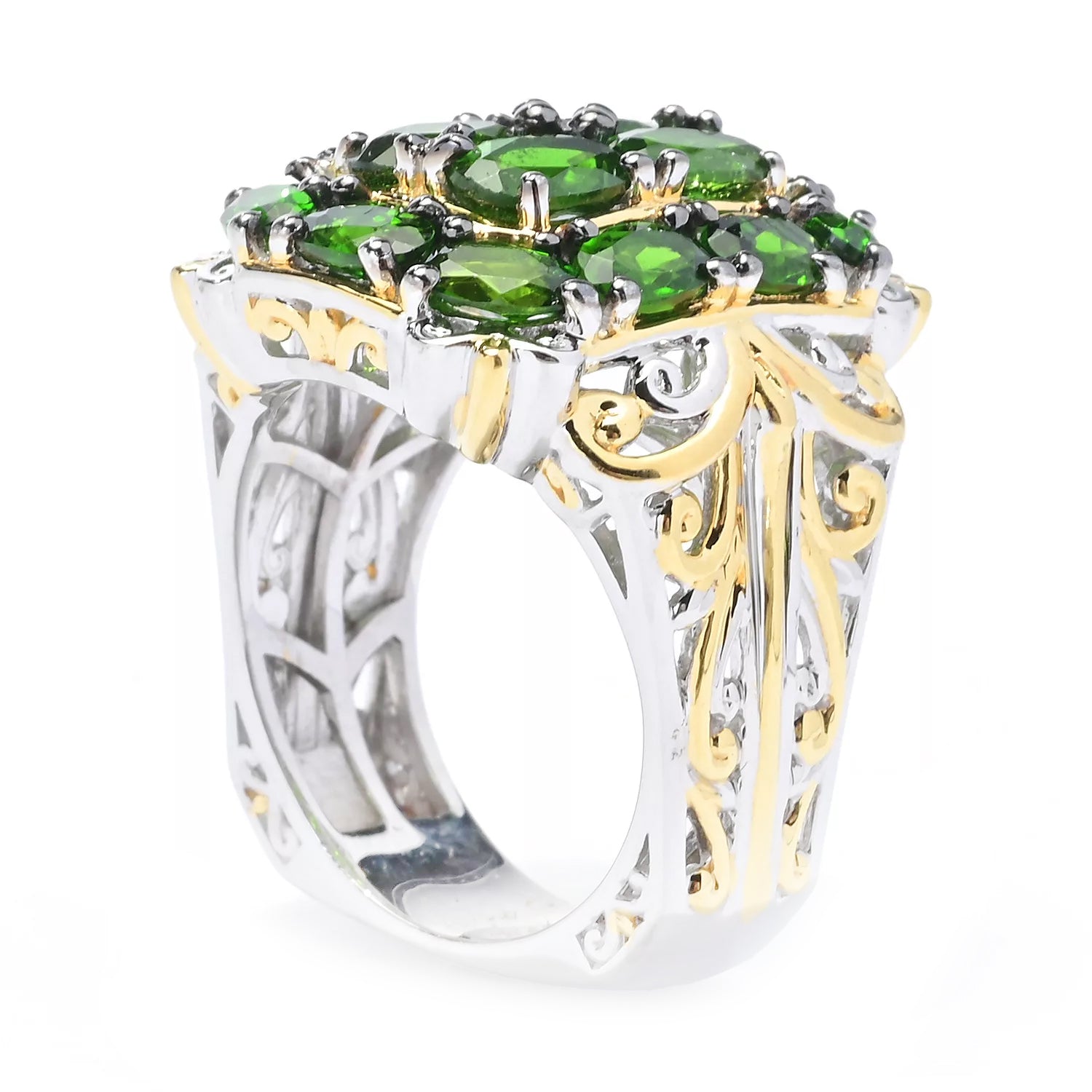 Gems en Vogue 4.38ct Chrome Diopside Ring