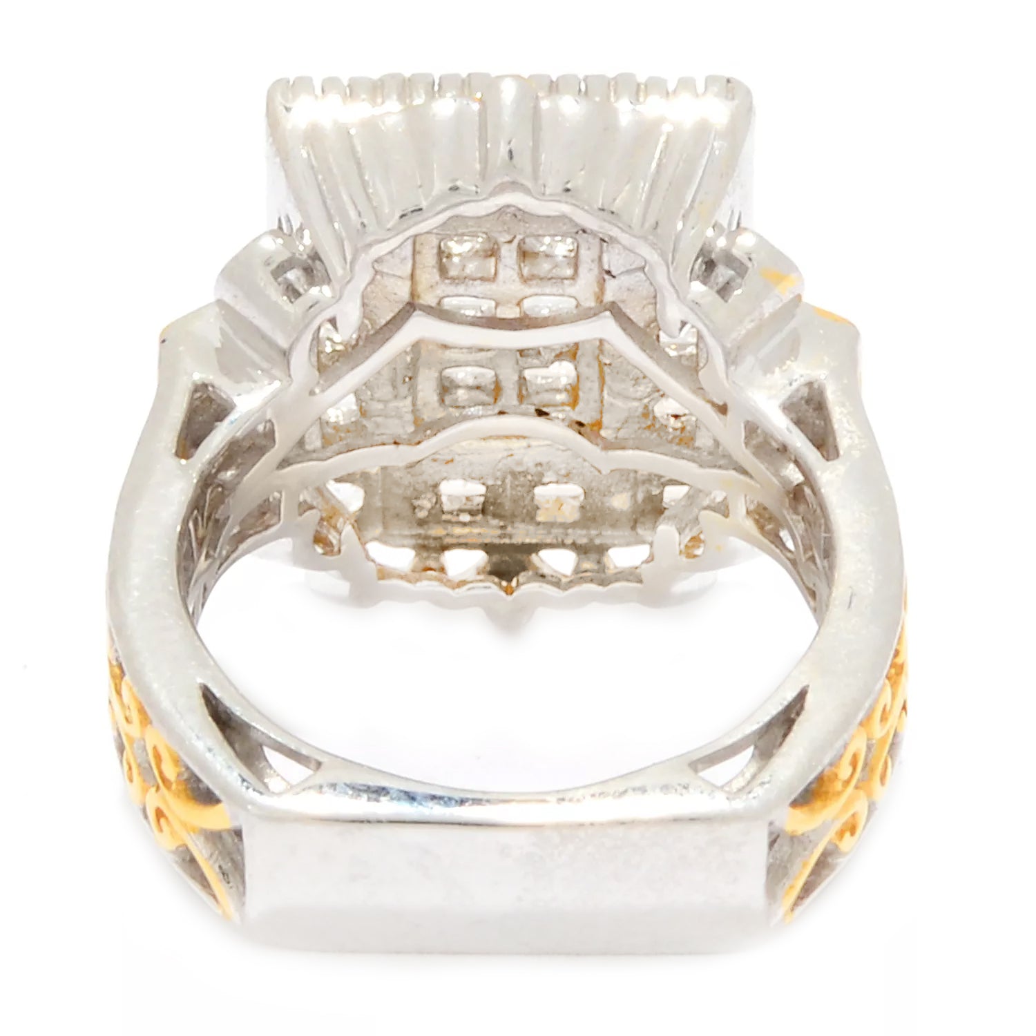 Gems en Vogue 3.00ctw Princess Cut White Zircon Ring