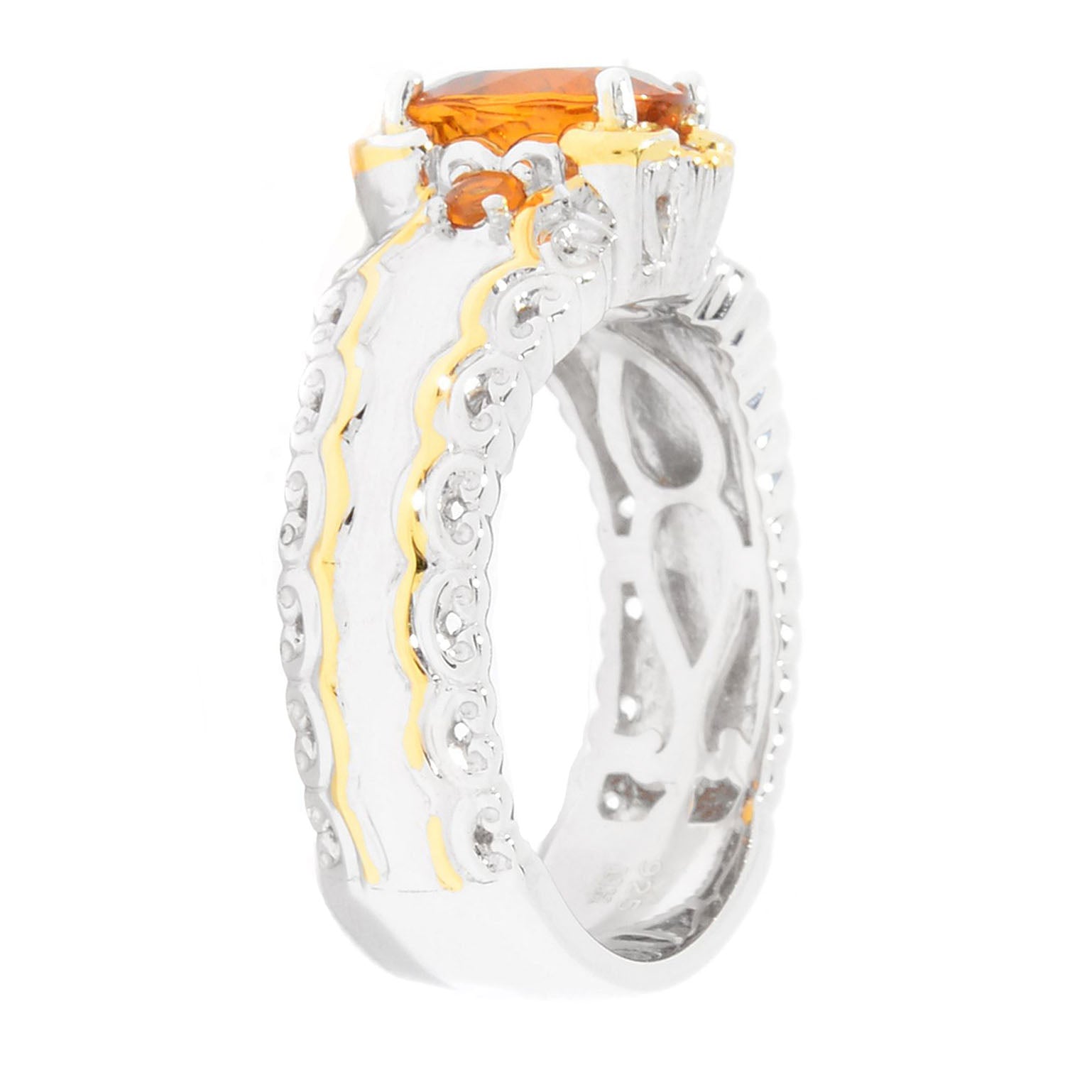 Gems en Vogue 1.26ctw Ametista Citrine Ring