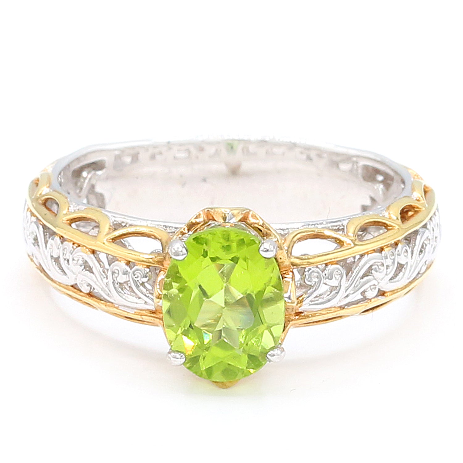 Gems en Vogue One-of-a-kind 2.00ctw Peridot Solitaire Ring