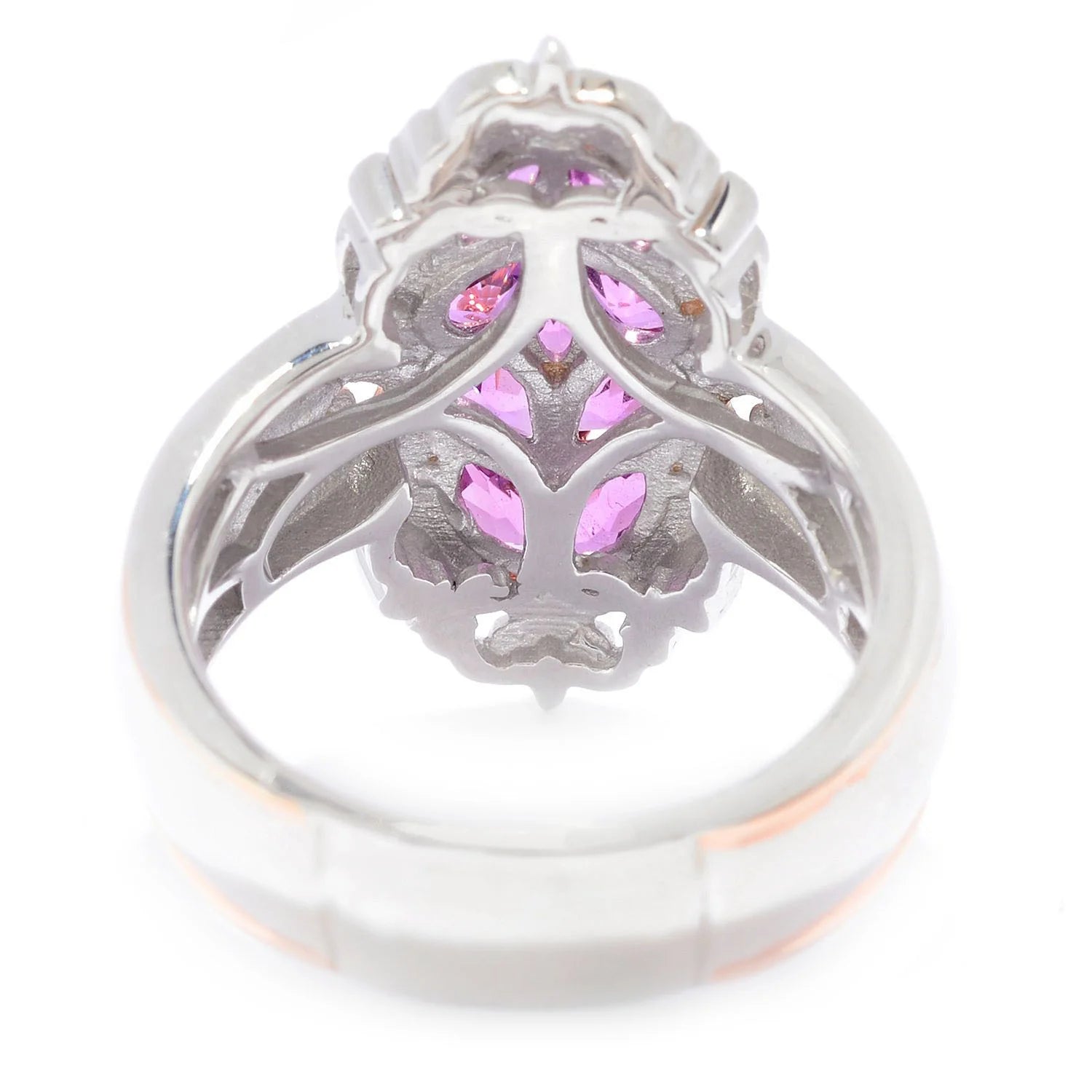 Gems en Vogue 1.95ctw Purple Garnet Cluster Ring