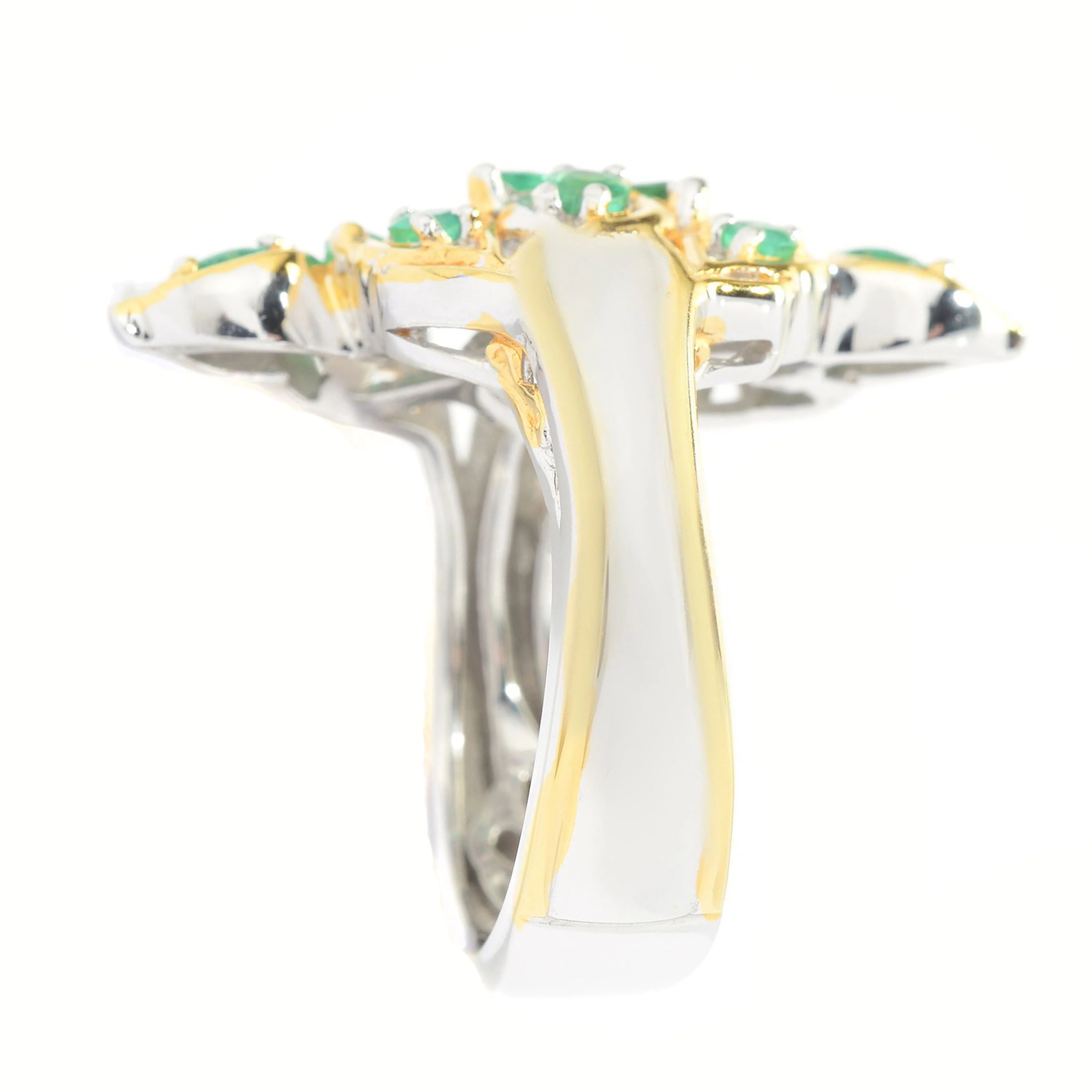 Gems en Vogue 0.91ctw Zambian Emerald Ring