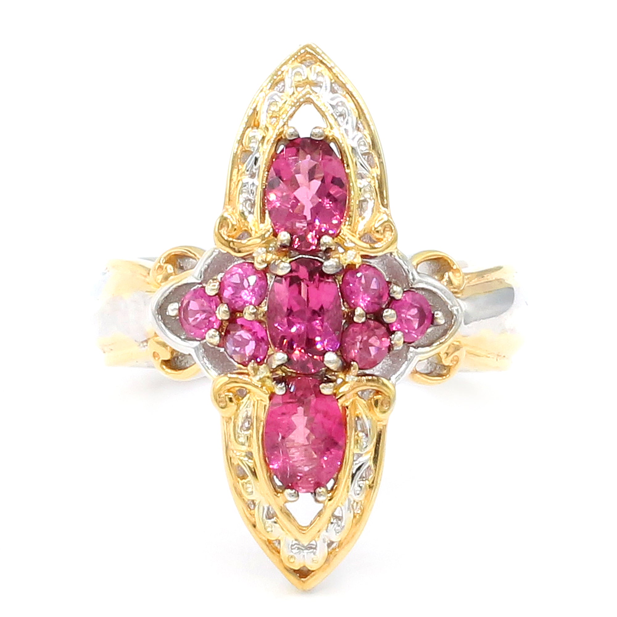Gems en Vogue One-of-a-Kind 24K Palladium Silver 1.98ctw Rubellite Ring