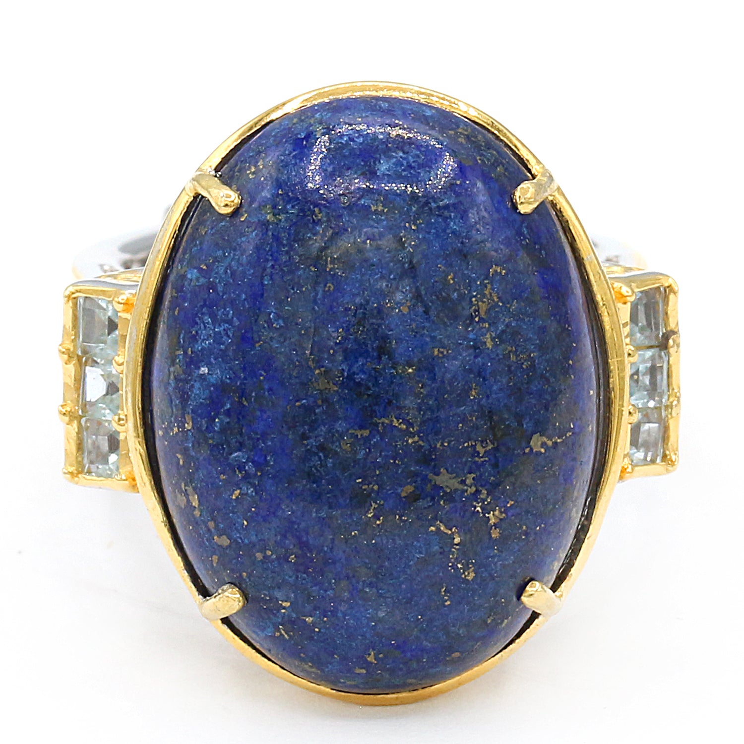 Gems en Vogue One-of-a-kind Lapis & Swiss Blue Topaz Ring