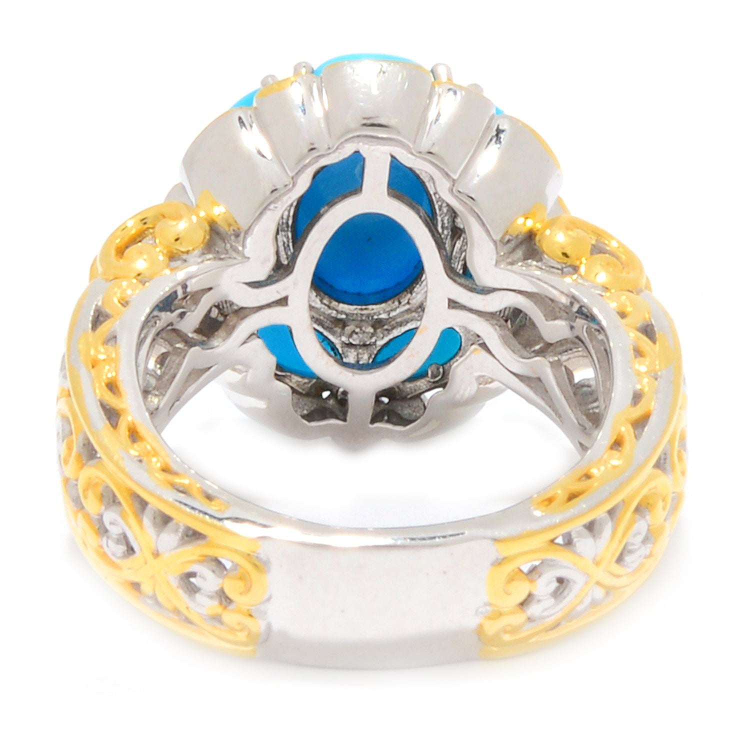 Gems en Vogue Sleeping Beauty Turquoise Halo Ring