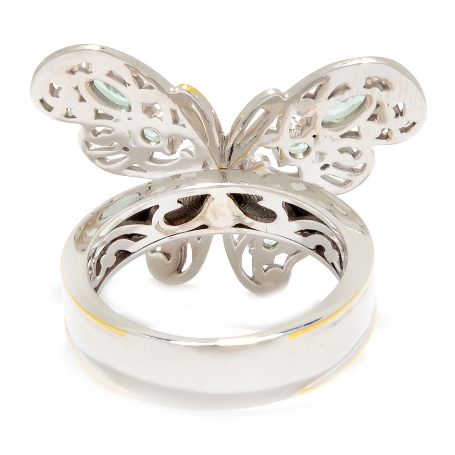 Gems en Vogue 0.86ctw Alexandrite Butterfly Ring