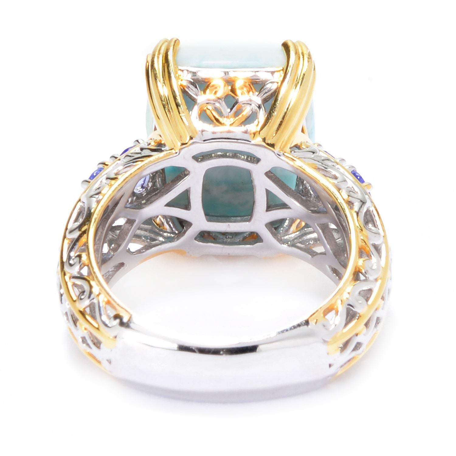 Gems en Vogue Larimar & Tanzanite Ring