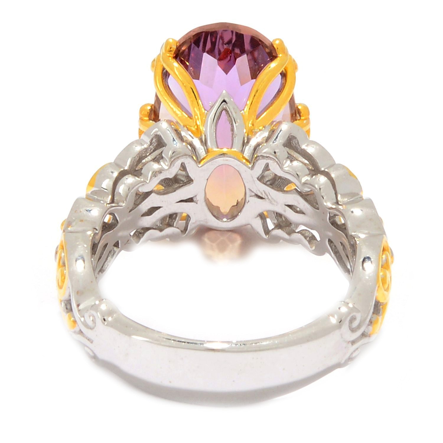 Gems en Vogue 8.04ctw Ametrine Solitaire Ring