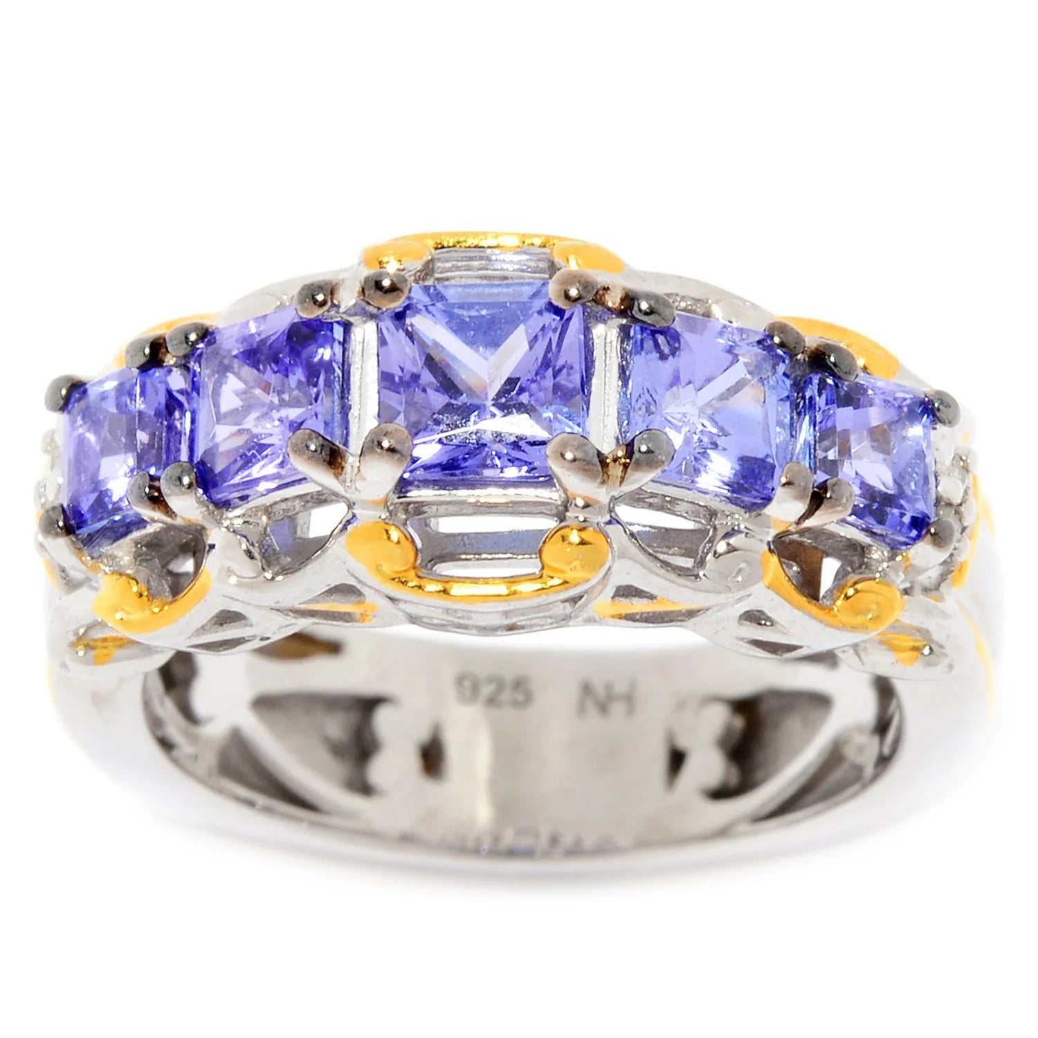 Gems en Vogue 1.42ctw Tanzanite & Diamond Ring