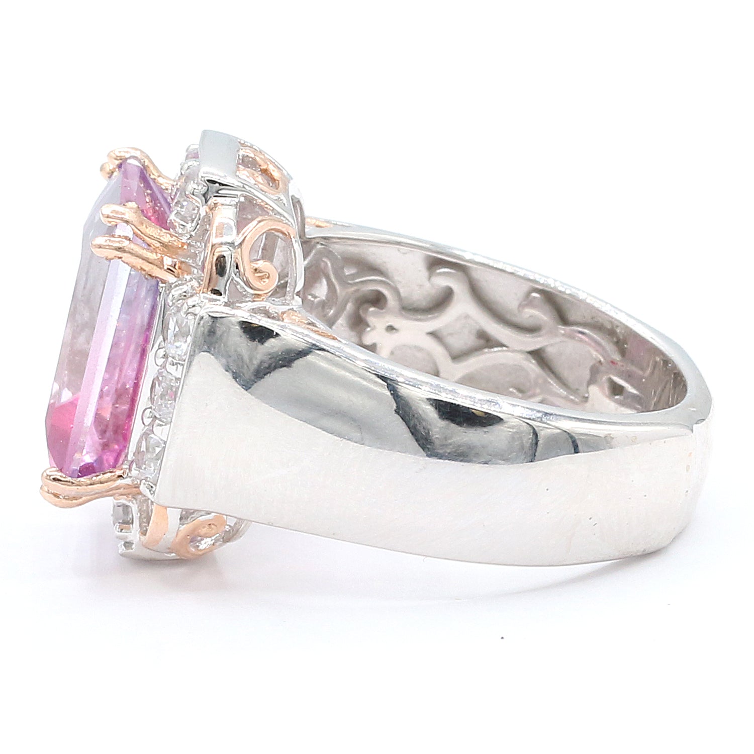 Gems en Vogue 9.00ctw Mystic Topaz & White Zircon Ring