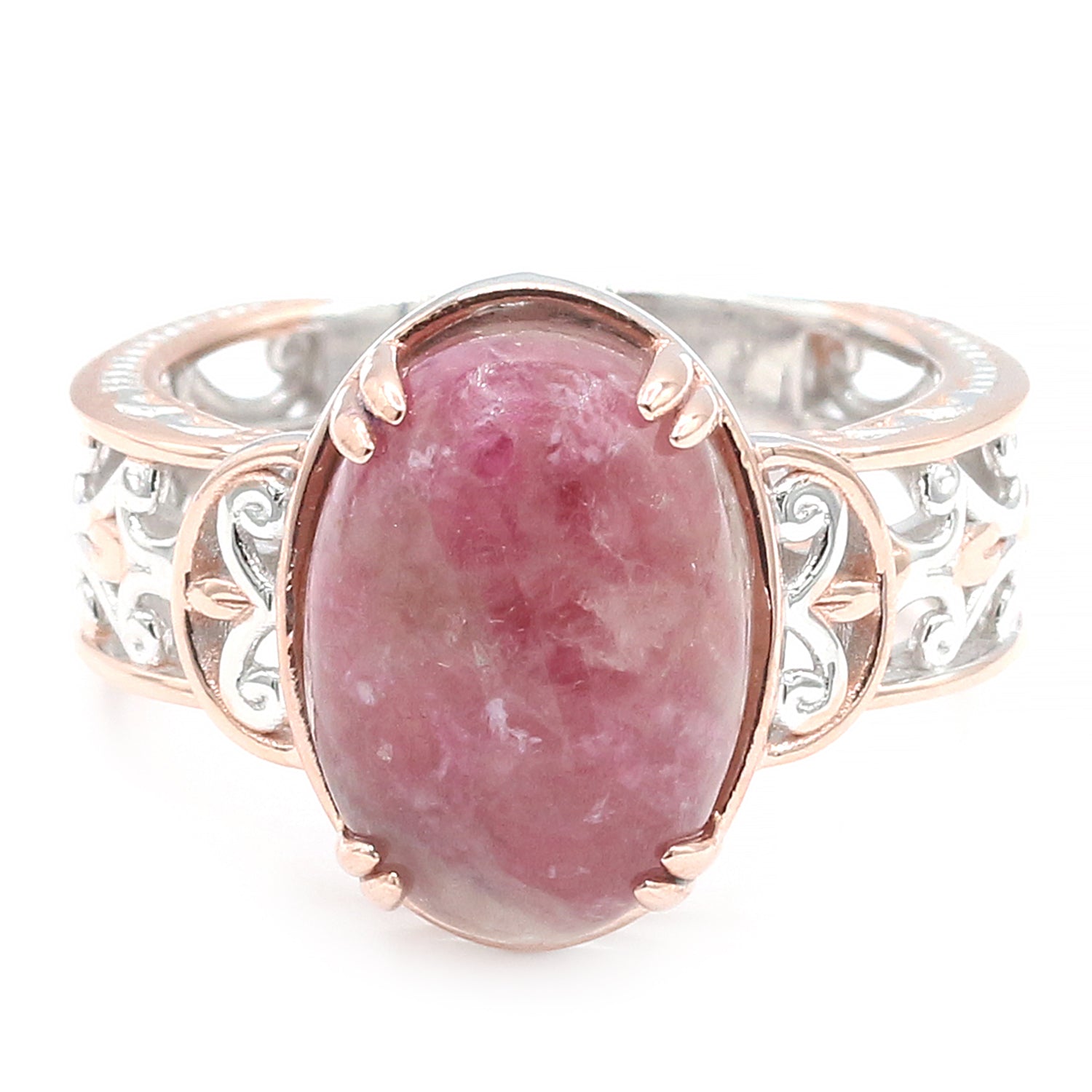 Gems en Vogue Pink Tourmaline Cabochon Ring