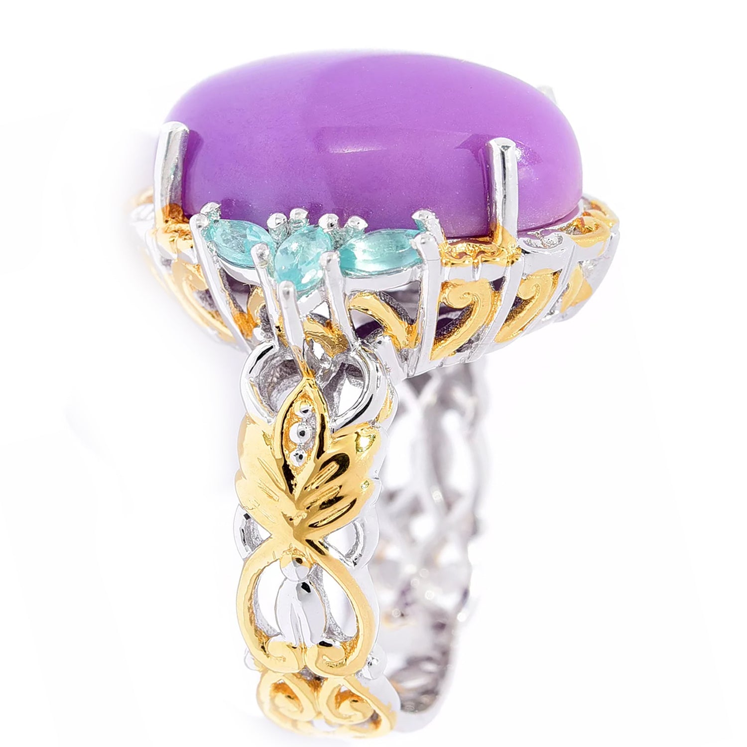 Gems en Vogue Mille Alta Phosphosiderite & Dauphin Apatite Ring