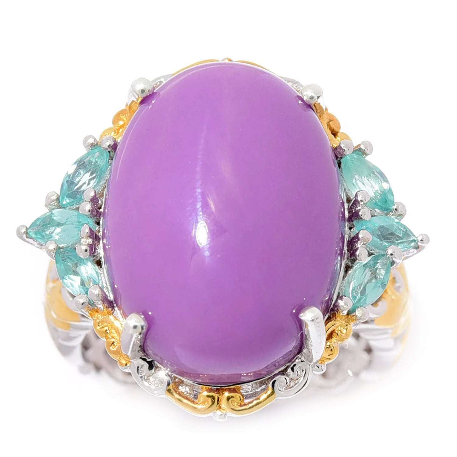 Gems en Vogue Mille Alta Phosphosiderite & Dauphin Apatite Ring