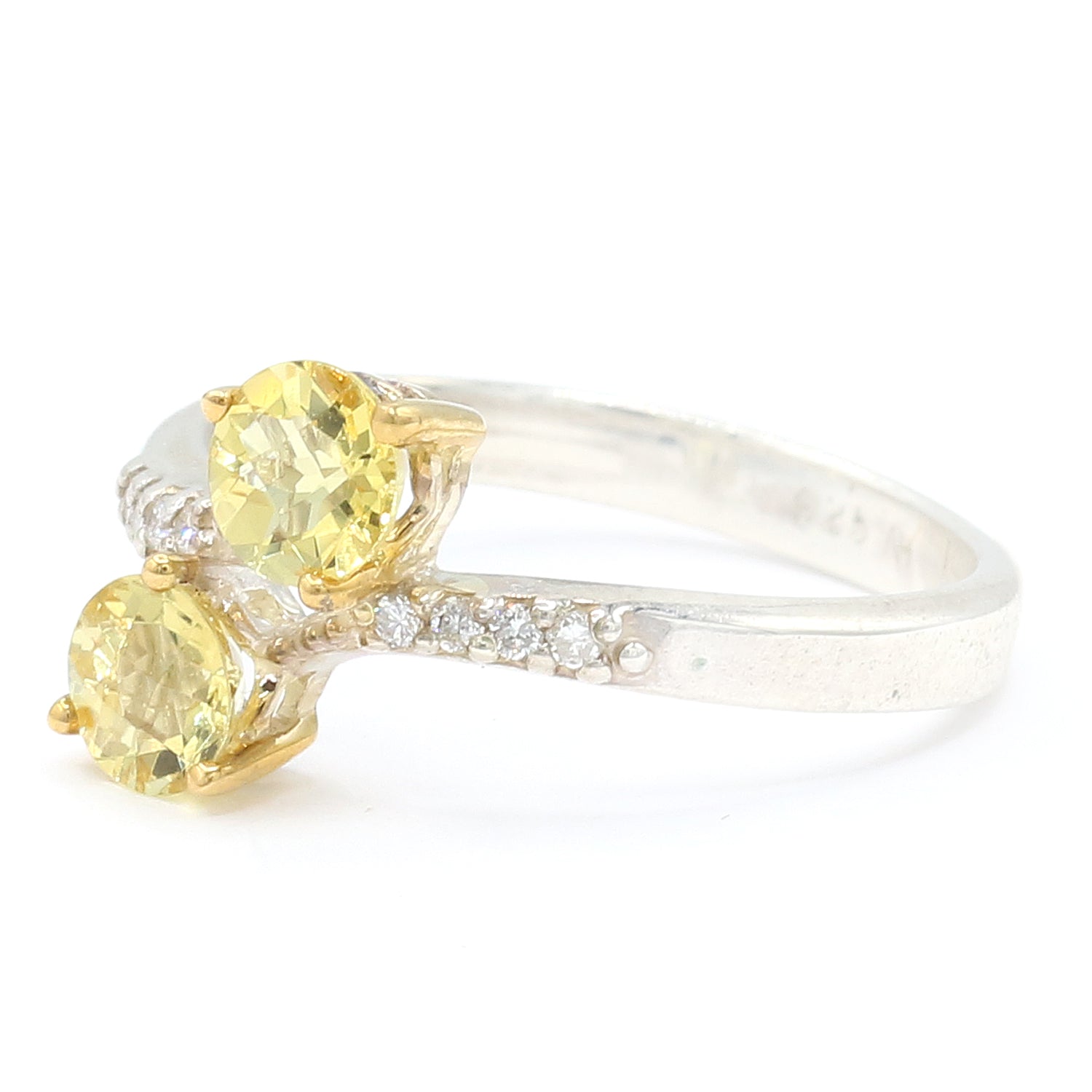 Michael's Originals One-of-a-kind 1.04ctw Yellow Beryl & Diamond Ring