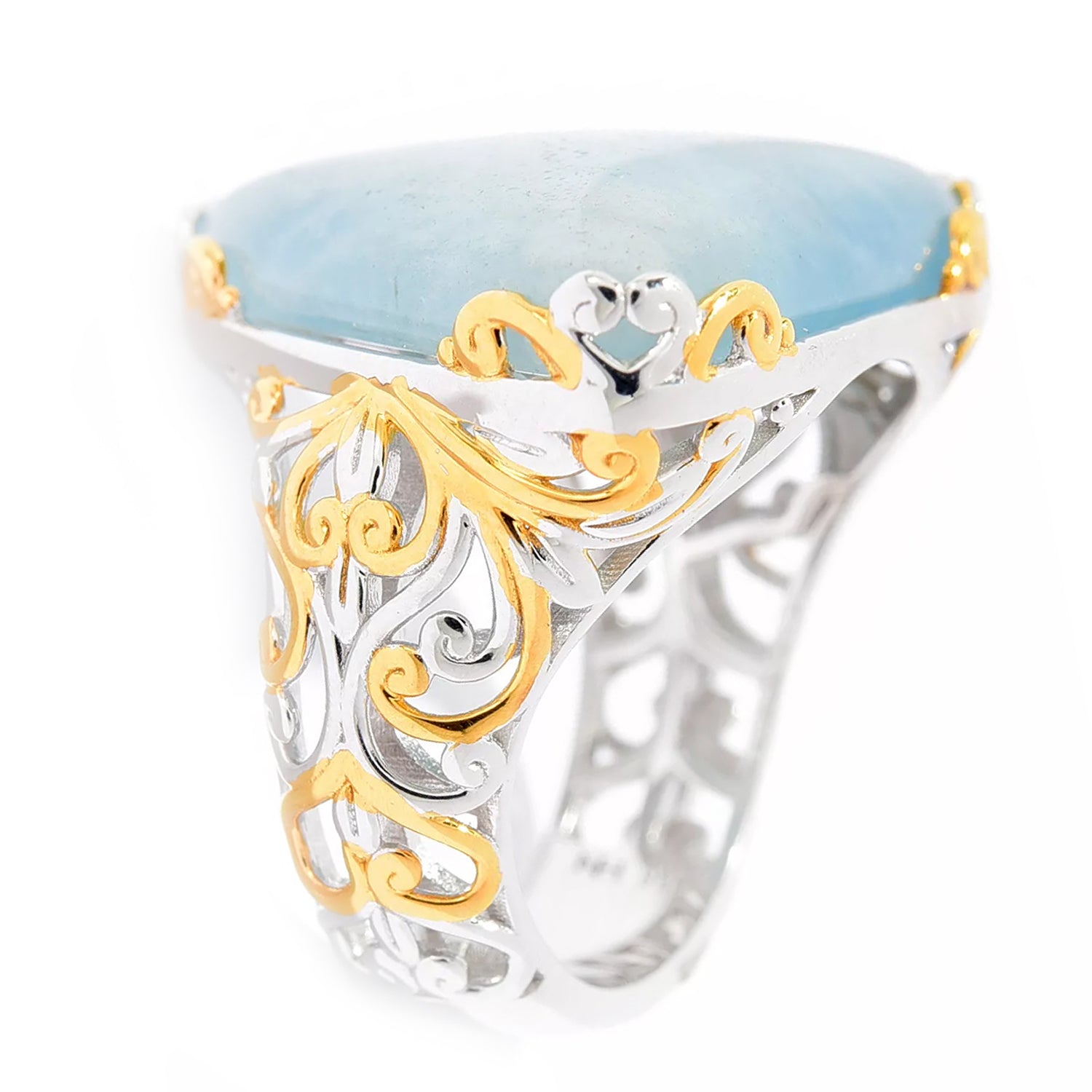 Gems en Vogue Trillion Aquamarine Ring