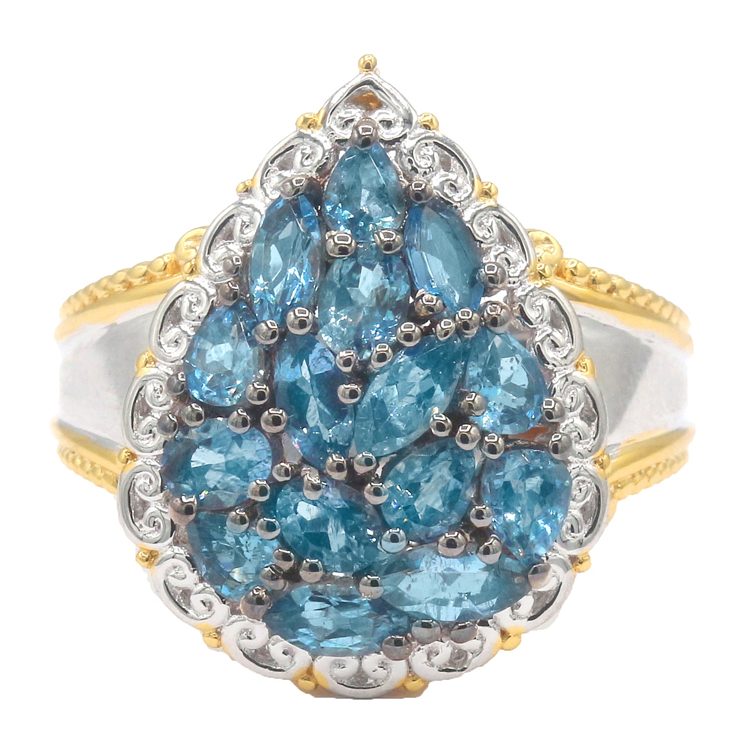 Bague poire aigue-marine Santa Maria Gems en Vogue 2,19 carats
