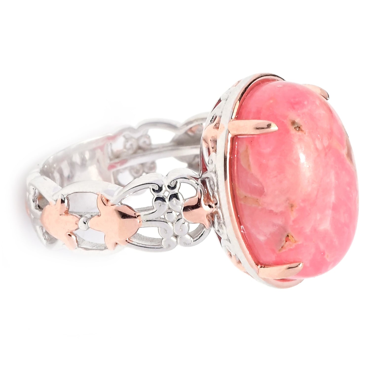 Gems en Vogue Rhodochrosite Cabochon Ring