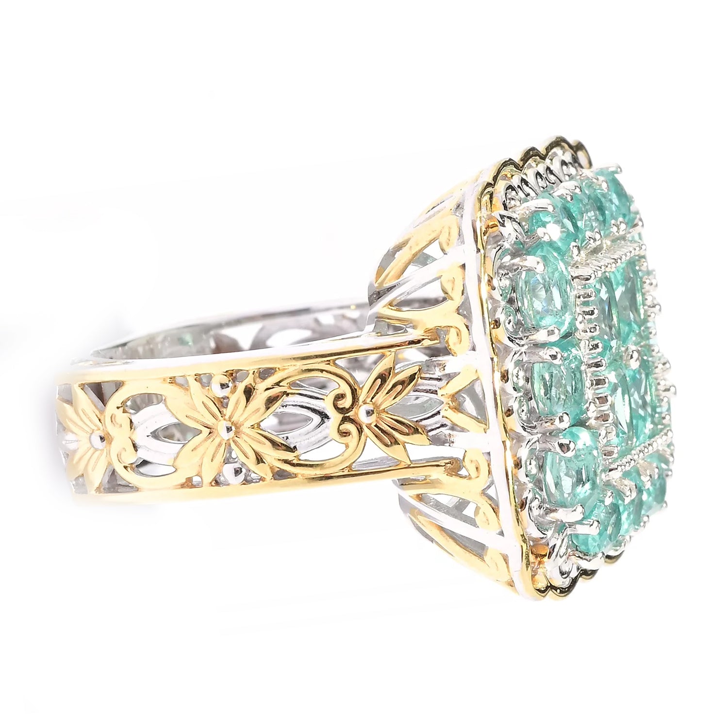 Gems en Vogue 3.76ctw Dauphin Apatite Ring