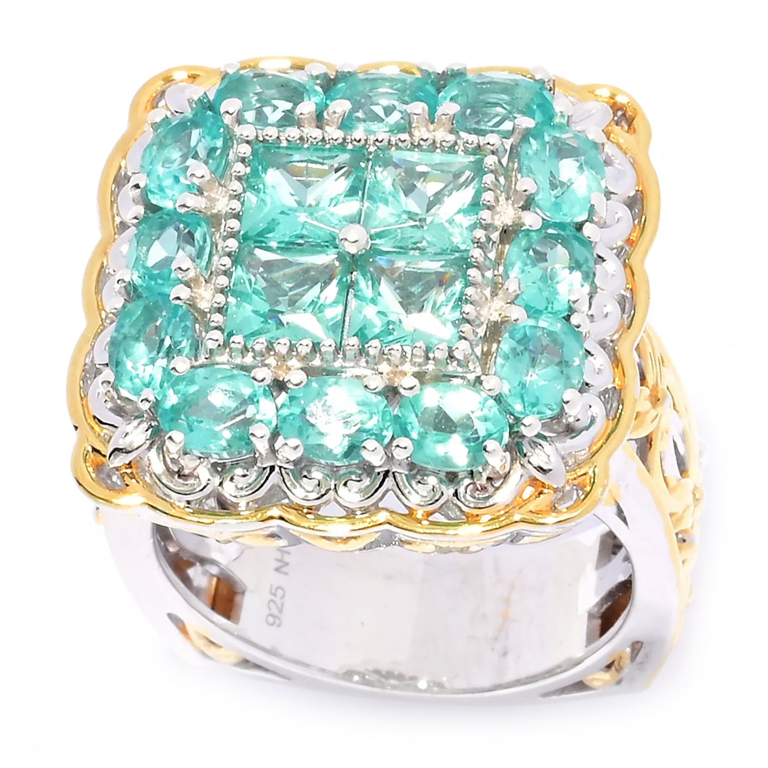 Gems en Vogue 3.76ctw Dauphin Apatite Ring