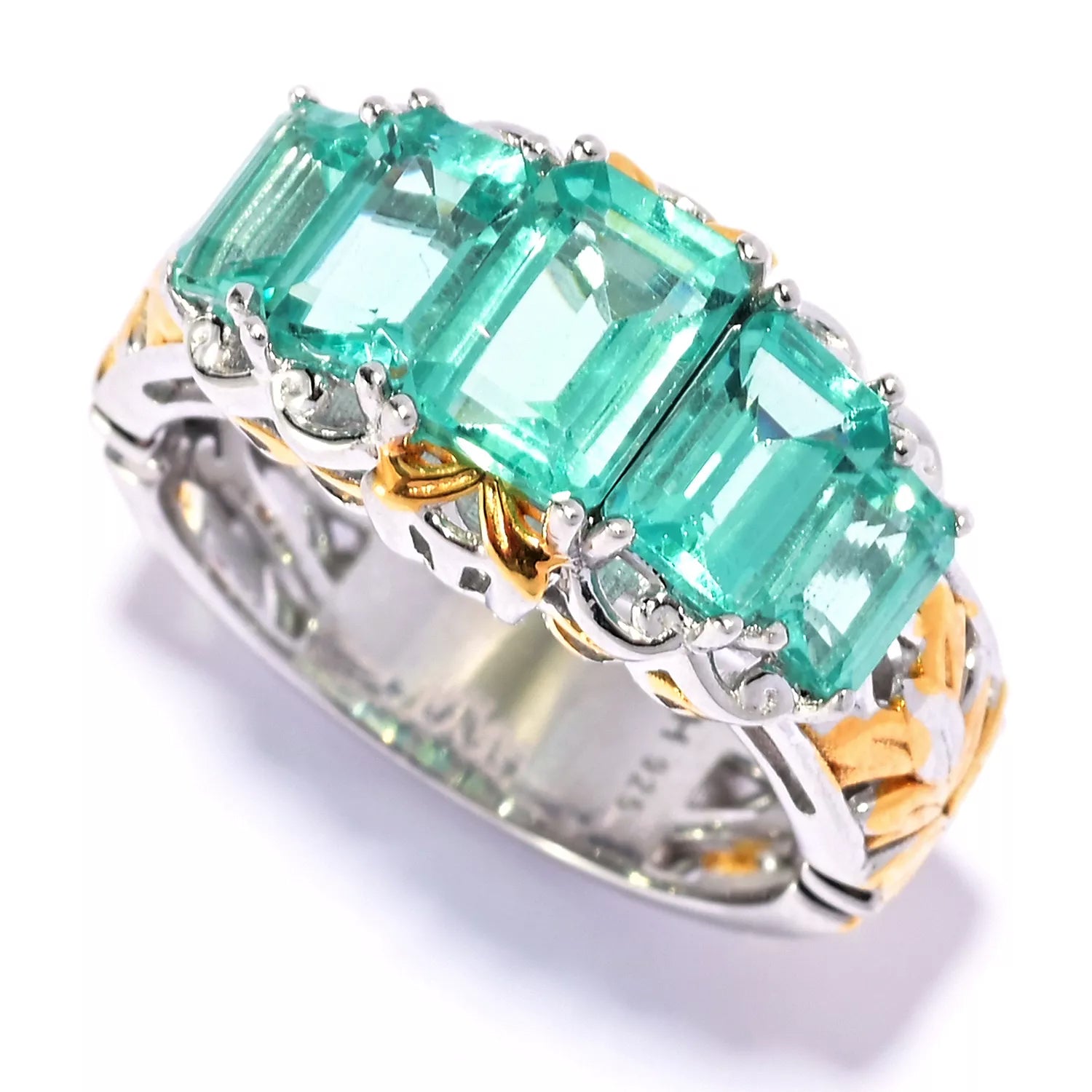 Gems en Vogue 2.87ctw Dauphin Apatite Five Stone Ring