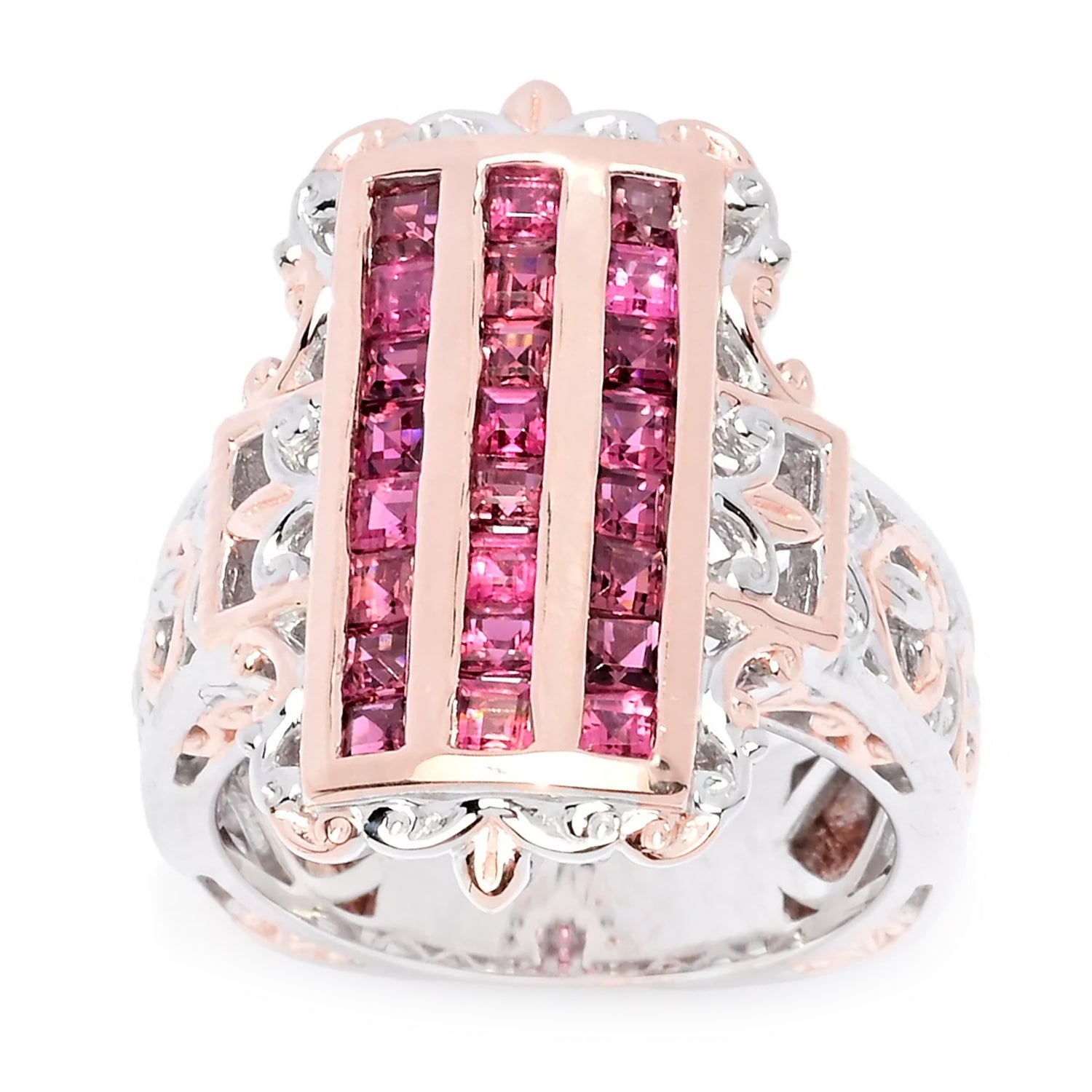 Gems en Vogue 1.08ctw Pink Tourmaline Ring