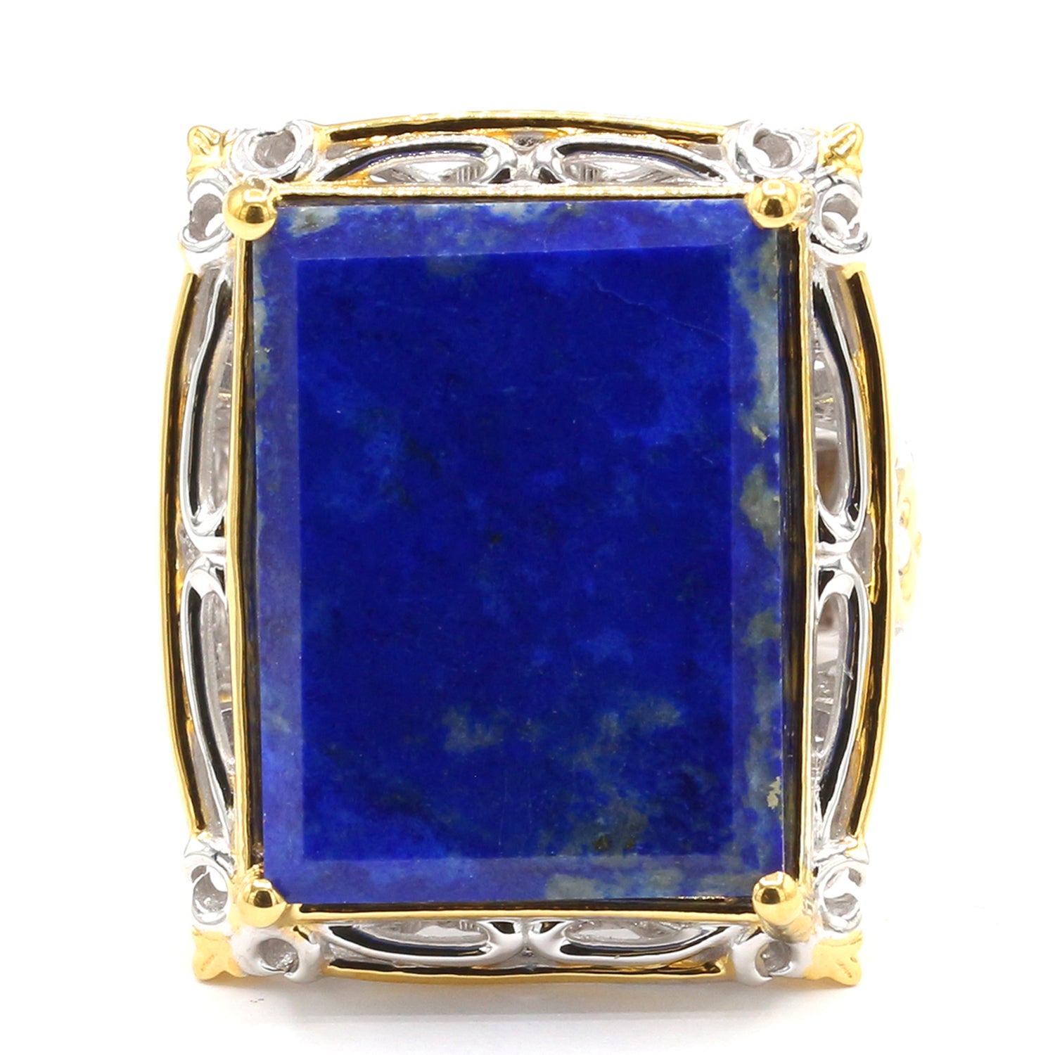 Gems en Vogue Flat Cabochon Lapis Ring