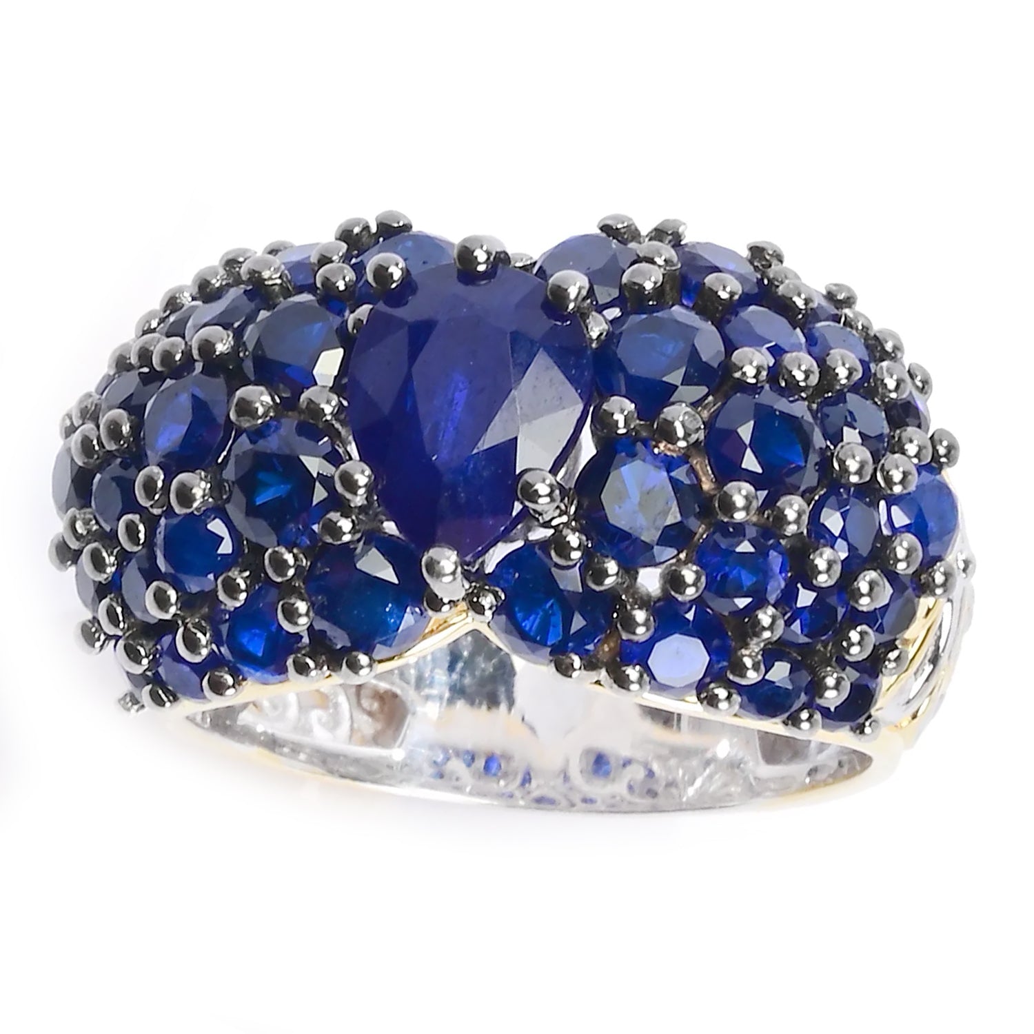 Gems en Vogue 4.54ctw Cobalt Blue Spinel Ring