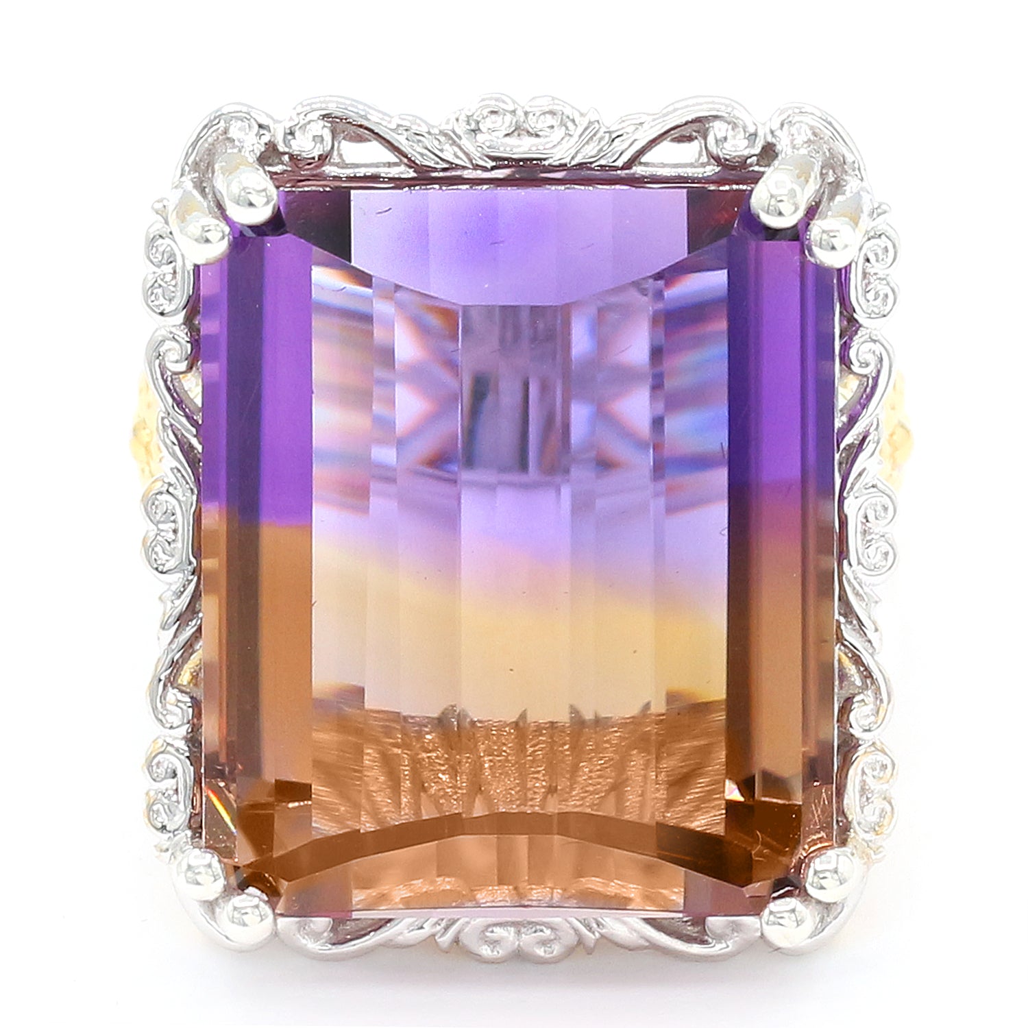 Limited Edition Gems en Vogue Luxe, One-of-a-Kind 32.74ctw Ametrine Honker Ring