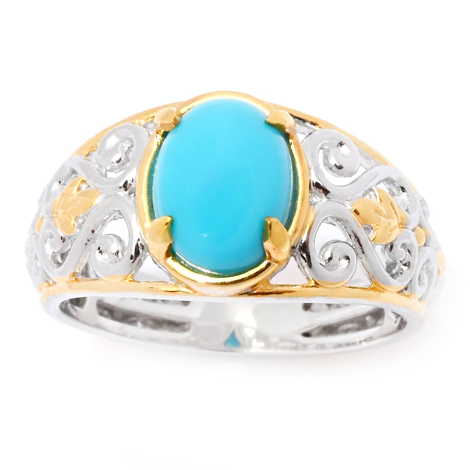 Gems en Vogue Sleeping Beauty Turquoise Pinky Ring