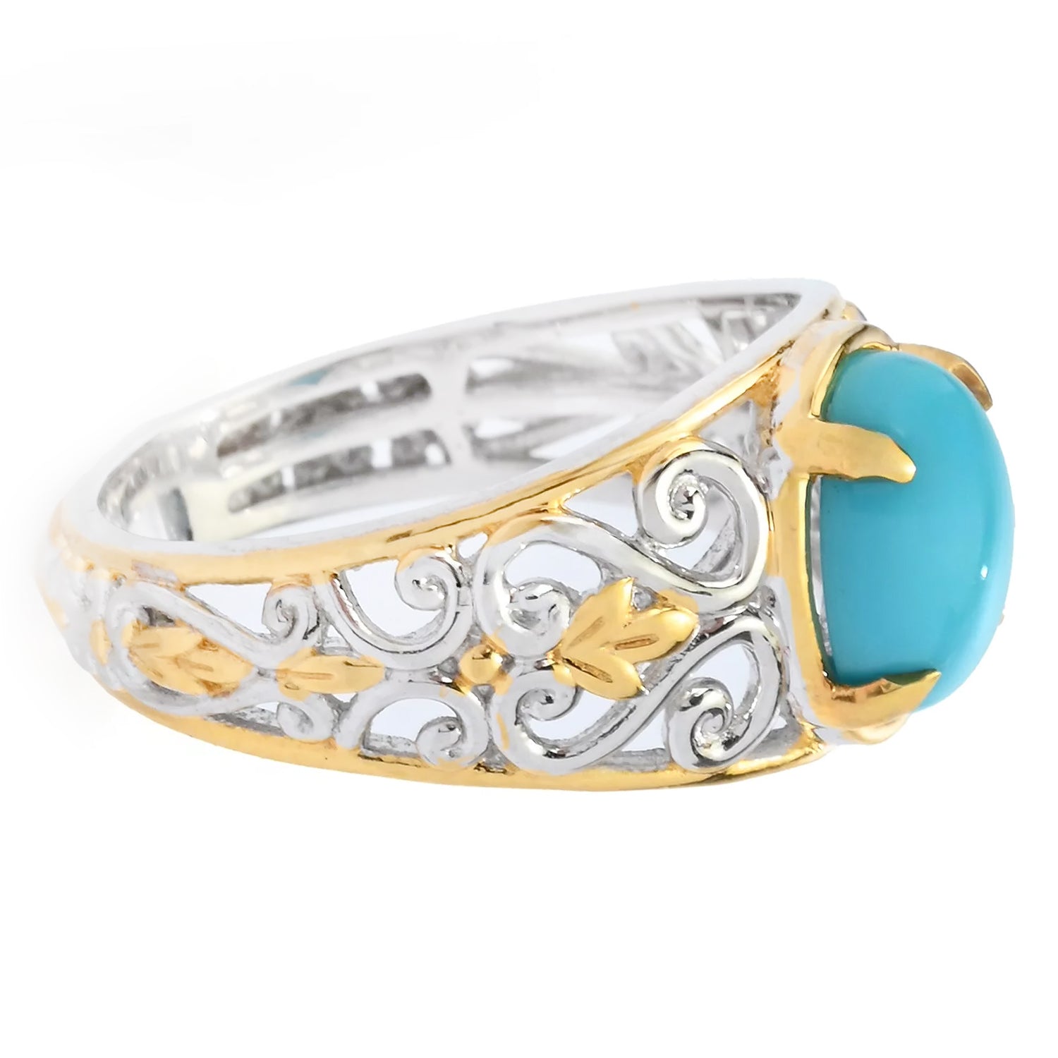 Gems en Vogue Sleeping Beauty Turquoise Pinky Ring