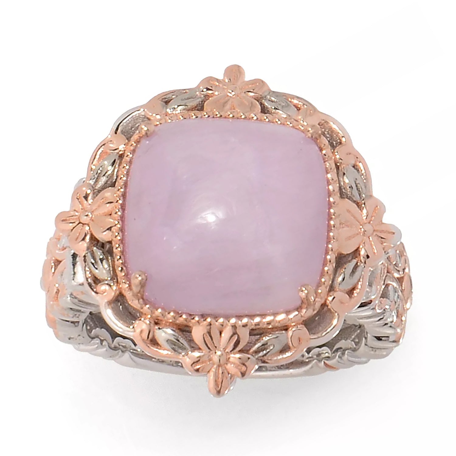 Gems en Vogue Kunzite Locket Keepsake Ring