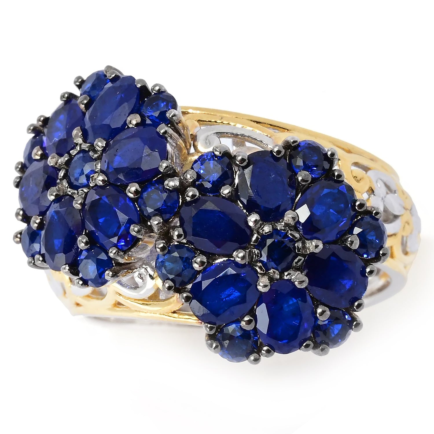 Gems en Vogue 2.70ctw Cobalt Blue Spinel Ring