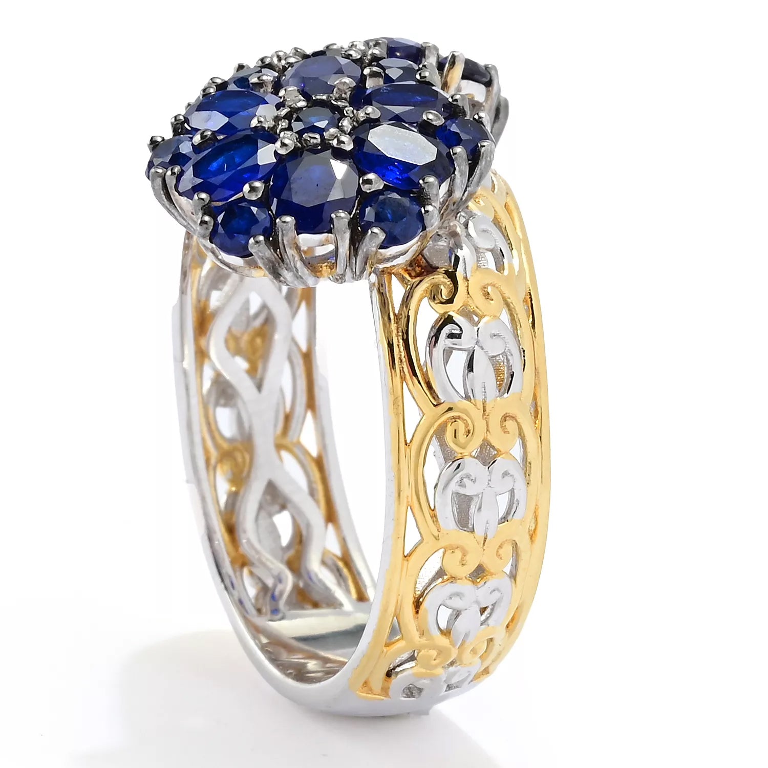 Gems en Vogue 2.70ctw Cobalt Blue Spinel Ring