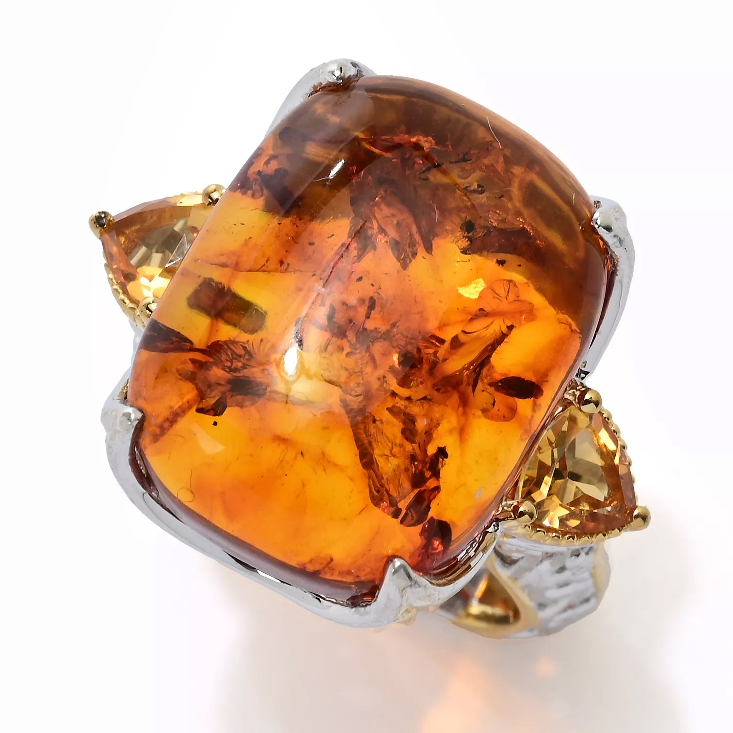 Gems en Vogue Amber & Citrine Ring