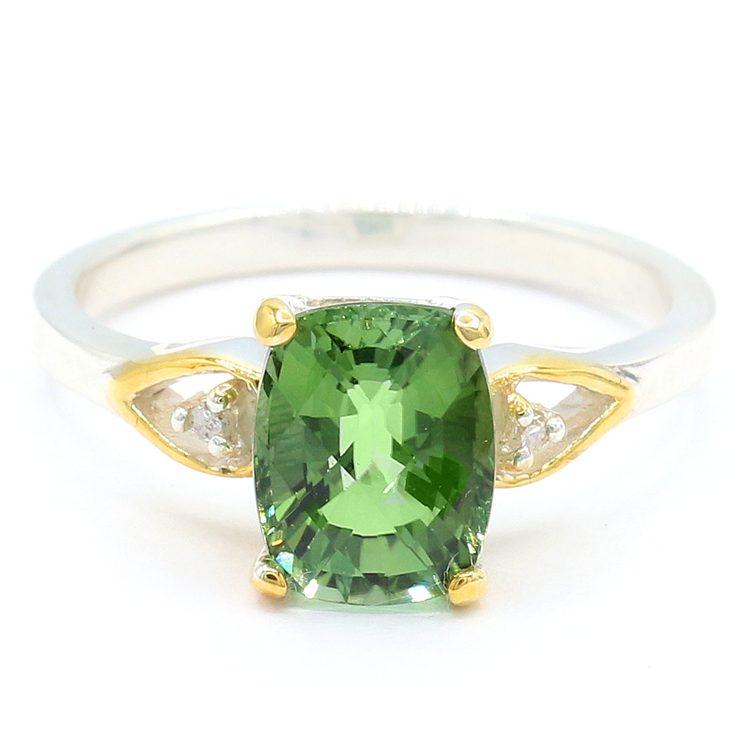 Michael's Originals One-of-a-kind 2.87ctw Green Tourmaline & Diamond Ring